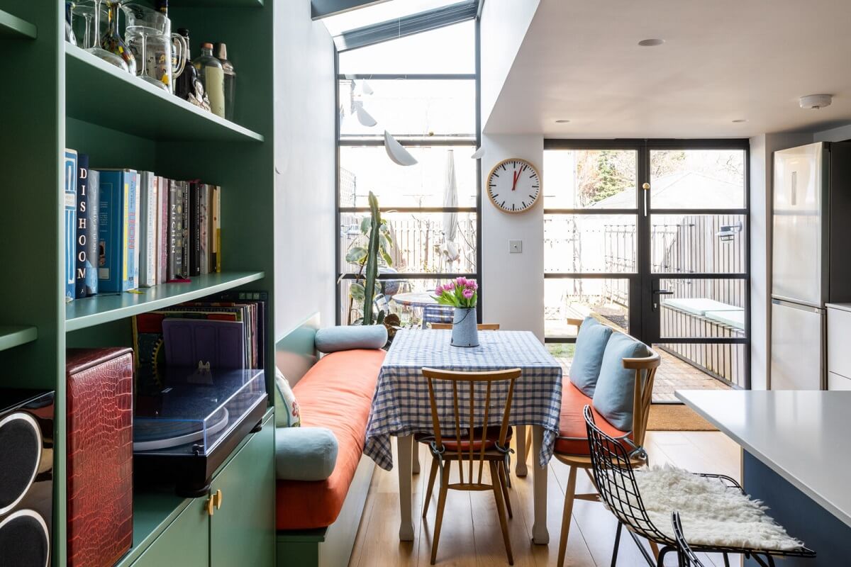 colorful-kitchen-dining-nook-bench-skylight-nordroom