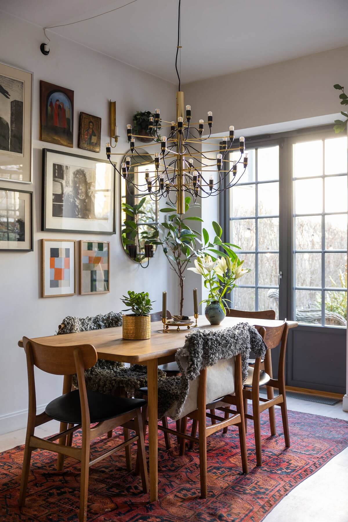 A Swedish Townhouse with a Light Green Kitchen