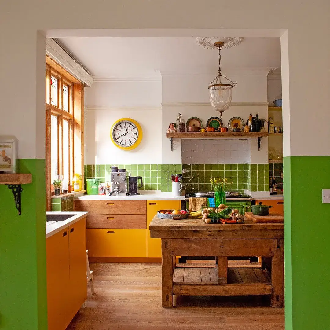 yellow-green-kitchen-two-tone-wall-nordroom