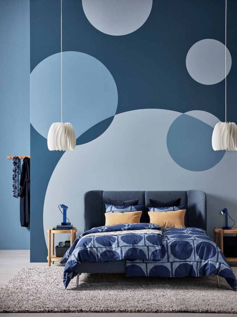 blue-IKEA-bedroom-JORDRANUNKEL-duvet-cover-nordroom