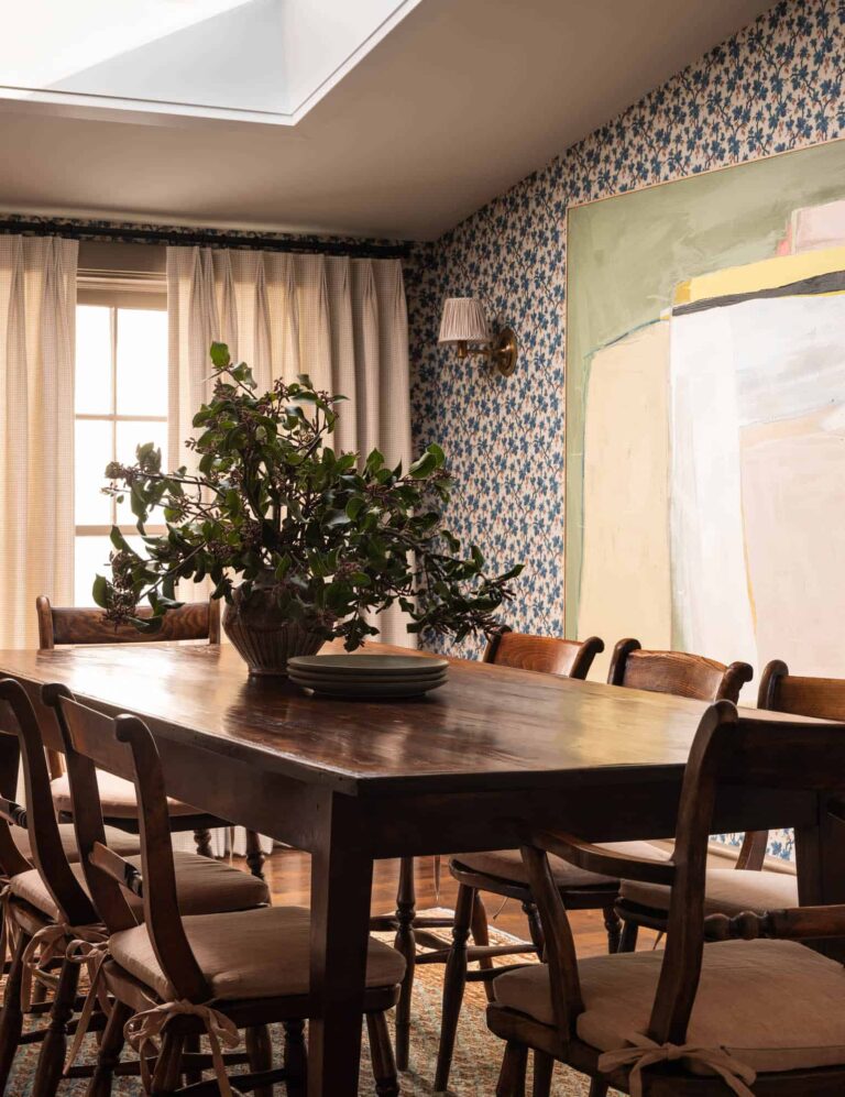 A Cozy Pied-à-Terre with Slanted Ceilings and Wallpaper - The Nordroom