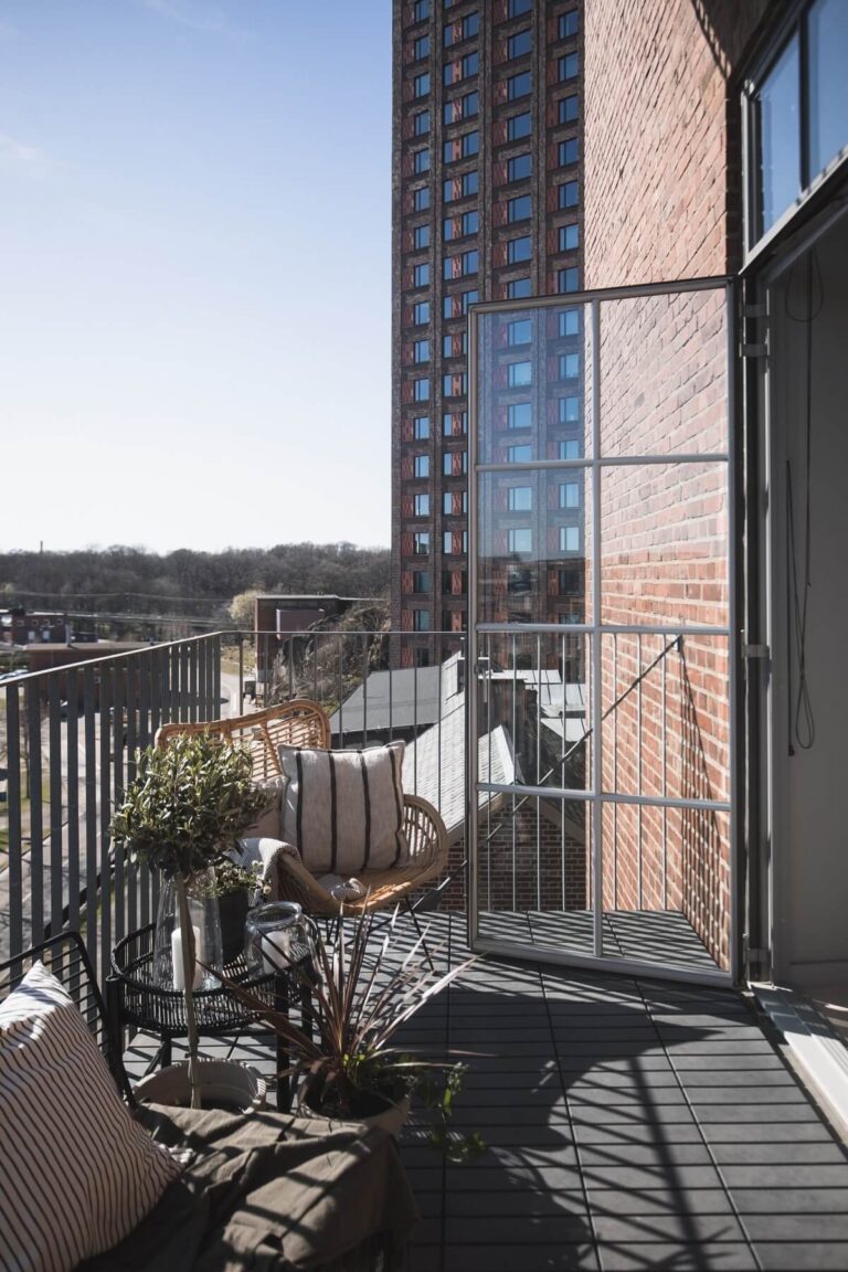 View of A Modern Gray Industrial Apartment - The Nordroom