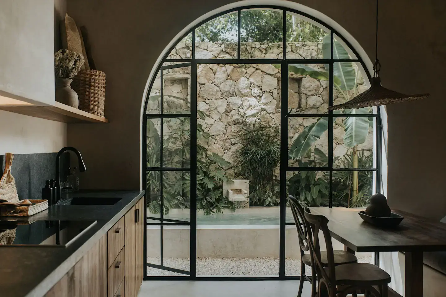 arched-glass-steel-windows-doors-patio-garden-nordroom