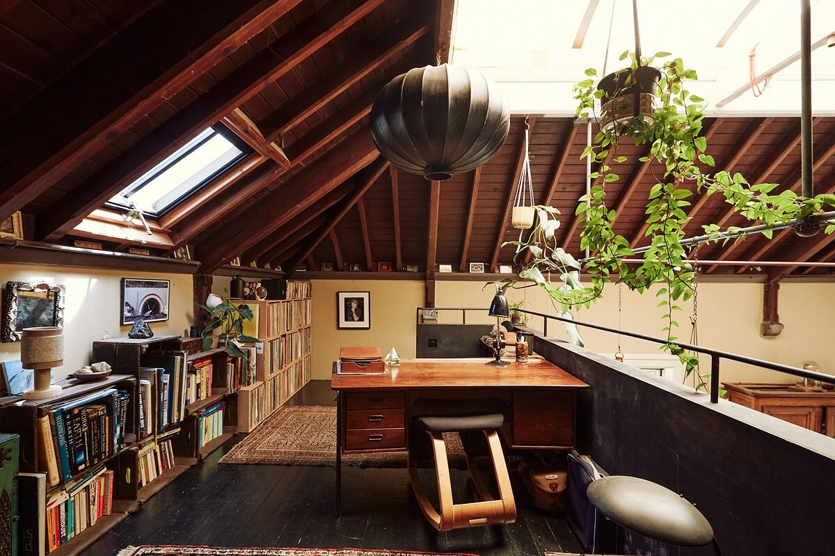 loft-area-kitchen-home-office-exposed-wooden-ceiling-nordroom