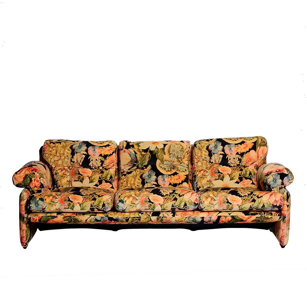 AMATORIA VELVET CORONADO SCARPA 3 SEATER NOIR 1 master The House of Hackney for 1stDibs Collection