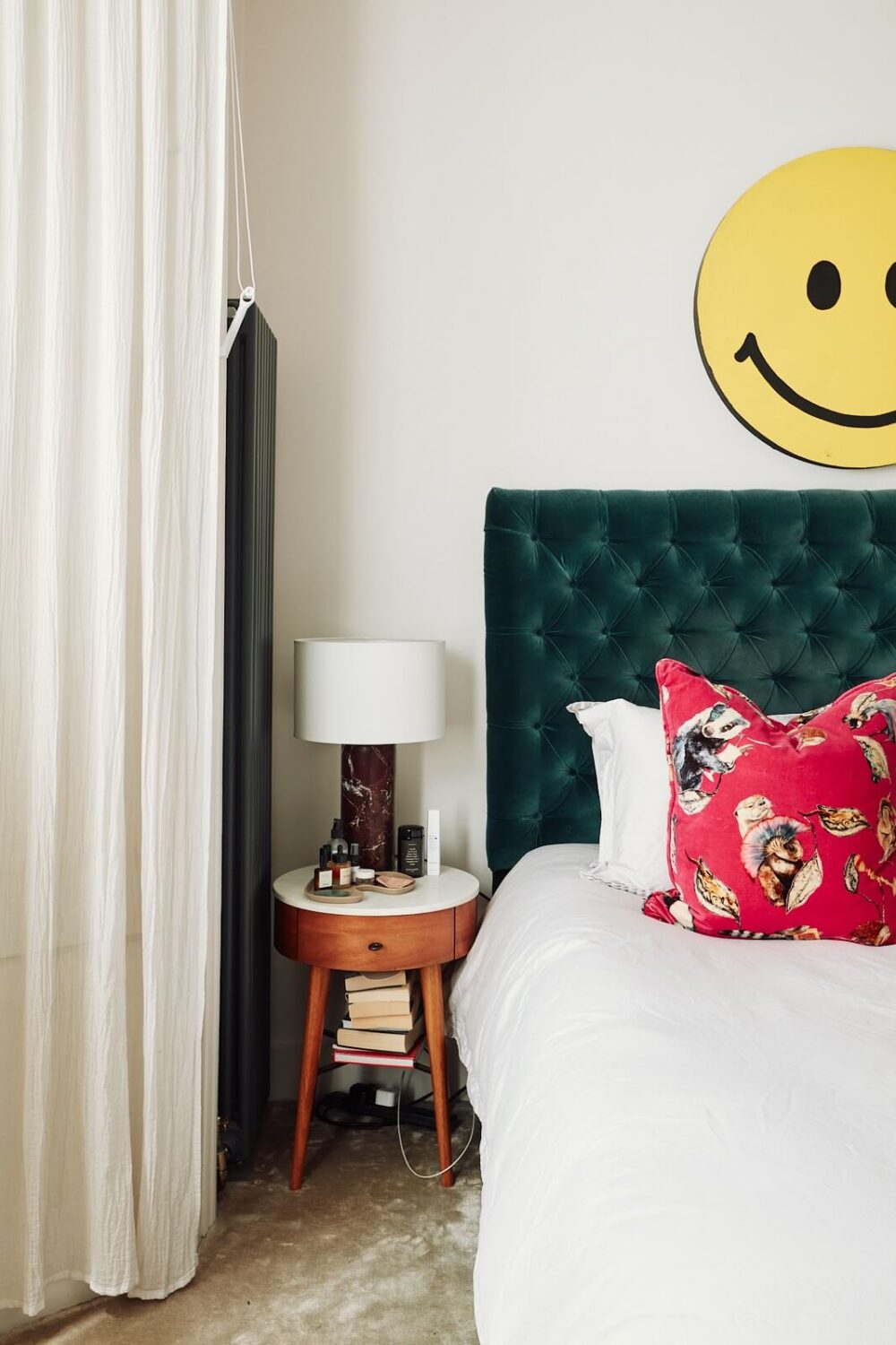 bedroom-velvet-headboard-midcentury-modern-nightstand-nordroom