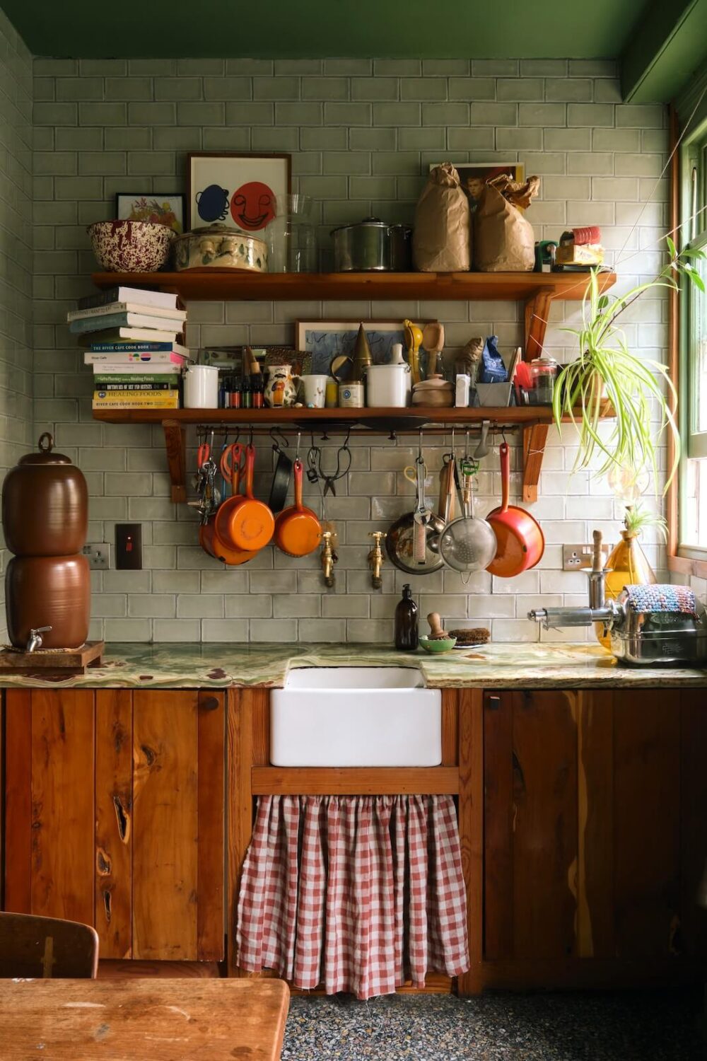 cozy-kitchen-shelves-pale-green-tiles-butler-sink-nordroom