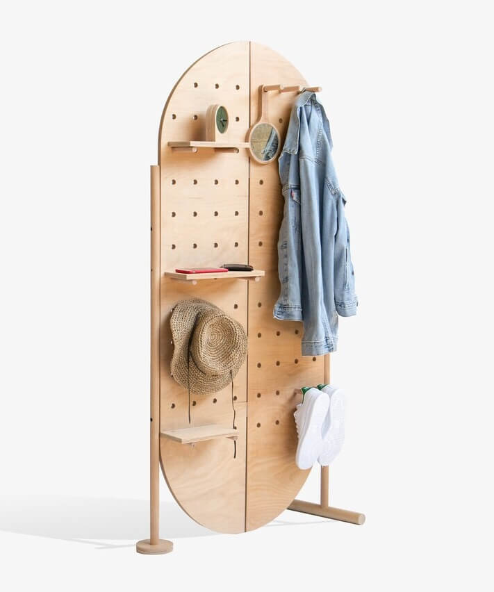 feestanding pegboard etsy studio room divider ideas nordroom