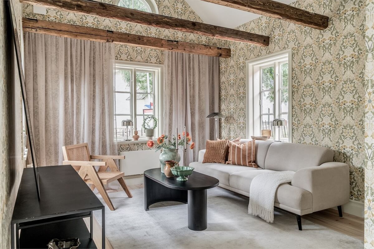 living-room-exposed-wooden-beams-pitched-ceiling-nordroom