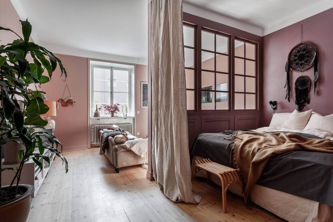 pink-studio-apartment-wall-curtain-room-divider-nordroom