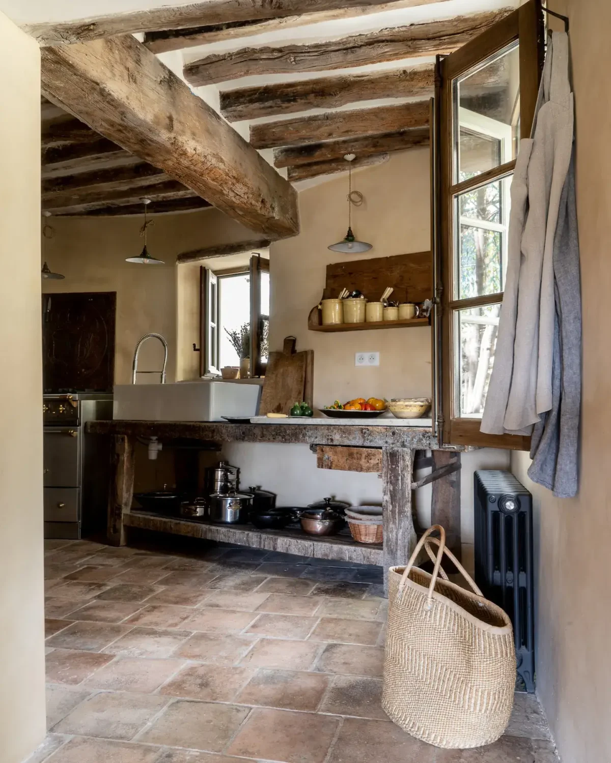 rustic-french-country-kitchen-exposed-wooden-beams-nordroom