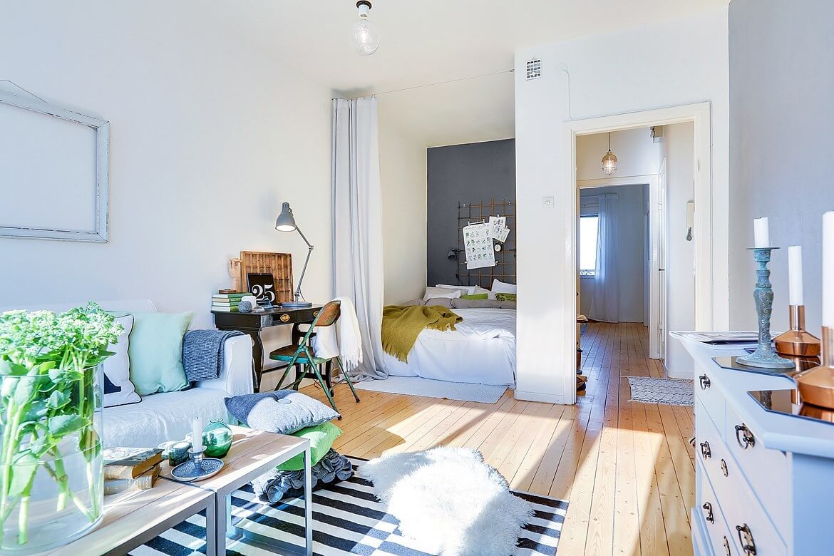 scandinavian-studio-striped-rug-curtain-room-divider-nordroom