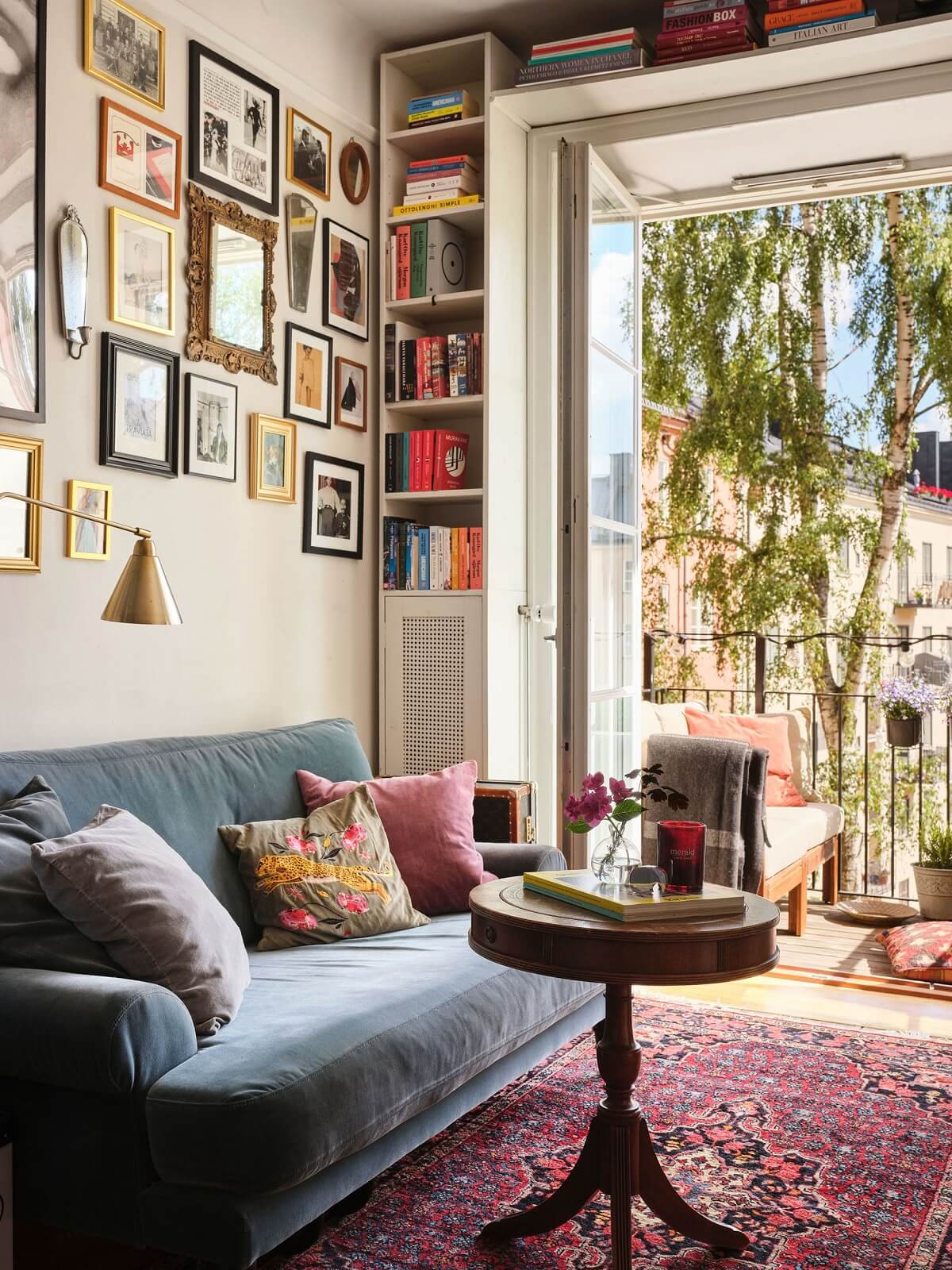 A Small Studio with a French Style Sitting Area