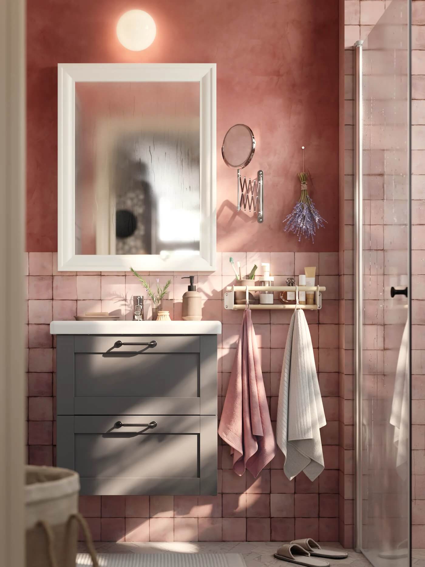 89 Pink Bathroom Ideas: From Hot Pink Walls to Blush Tiles - The Nordroom