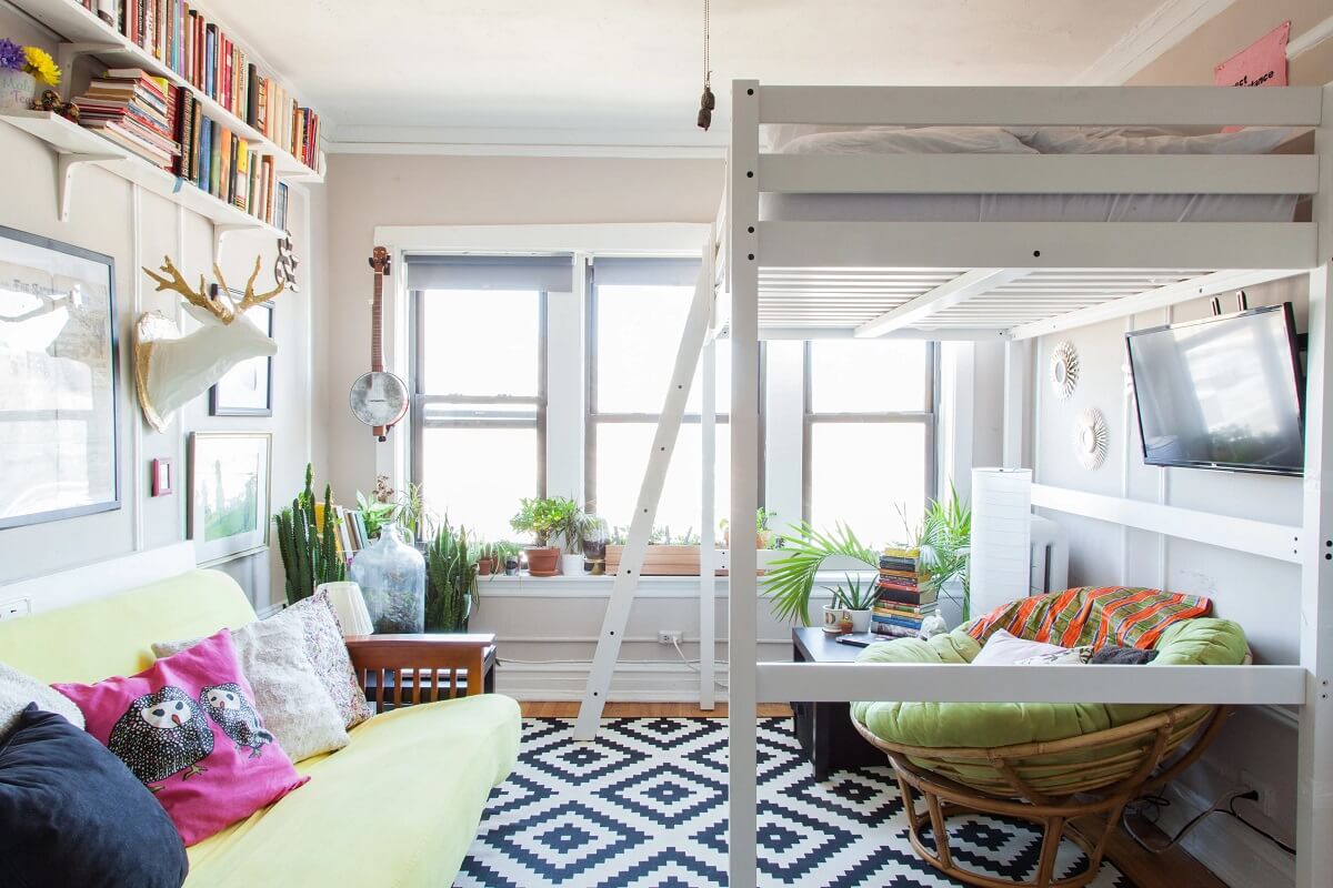 studio-apartment-with-double-loft-bed-nordroom