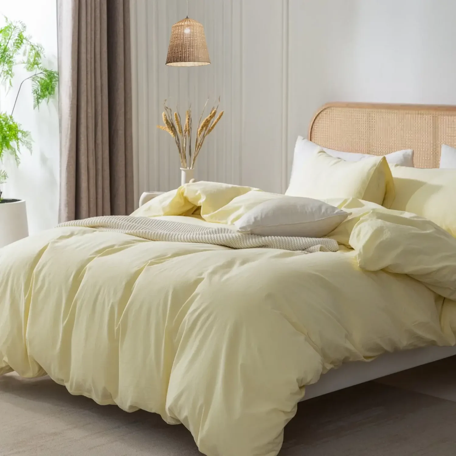 bedroom-pale-yellow-bedding-color-trends-nordroom