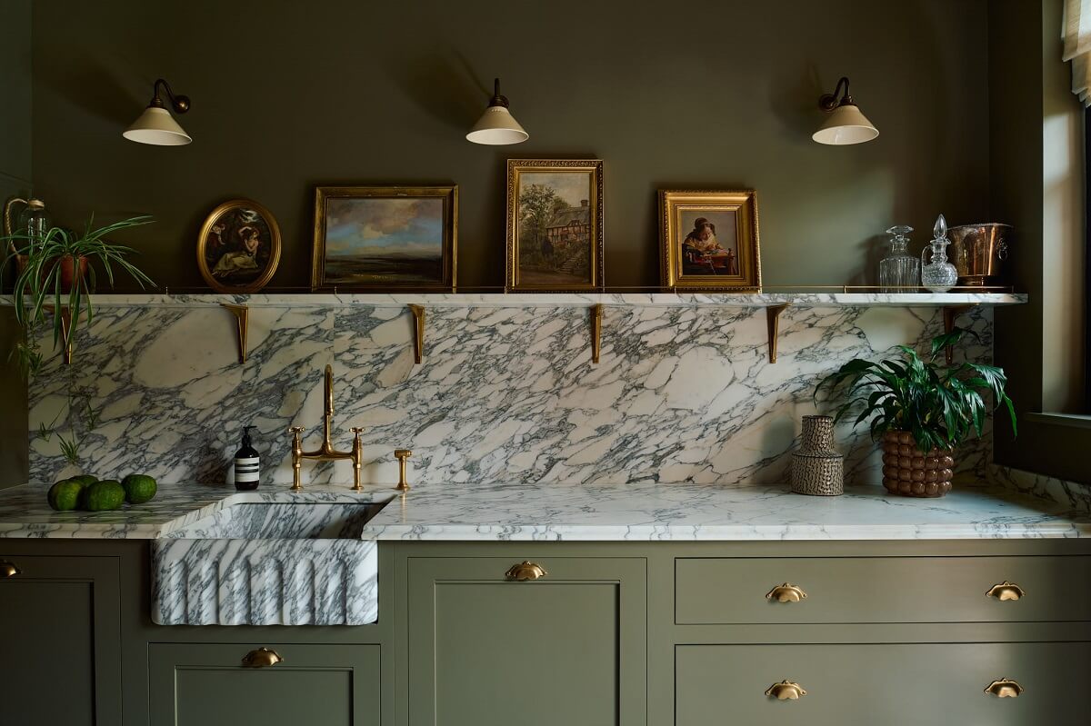 green-kitchen-cabinets-wall-devol-cabinets-marble-worktop-nordroom