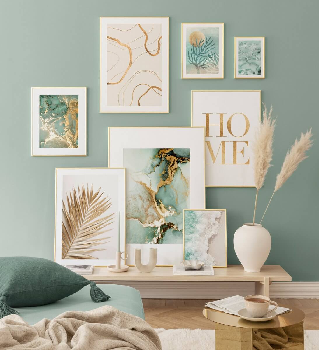 living-room-light-blue-wall-prints-nordroom