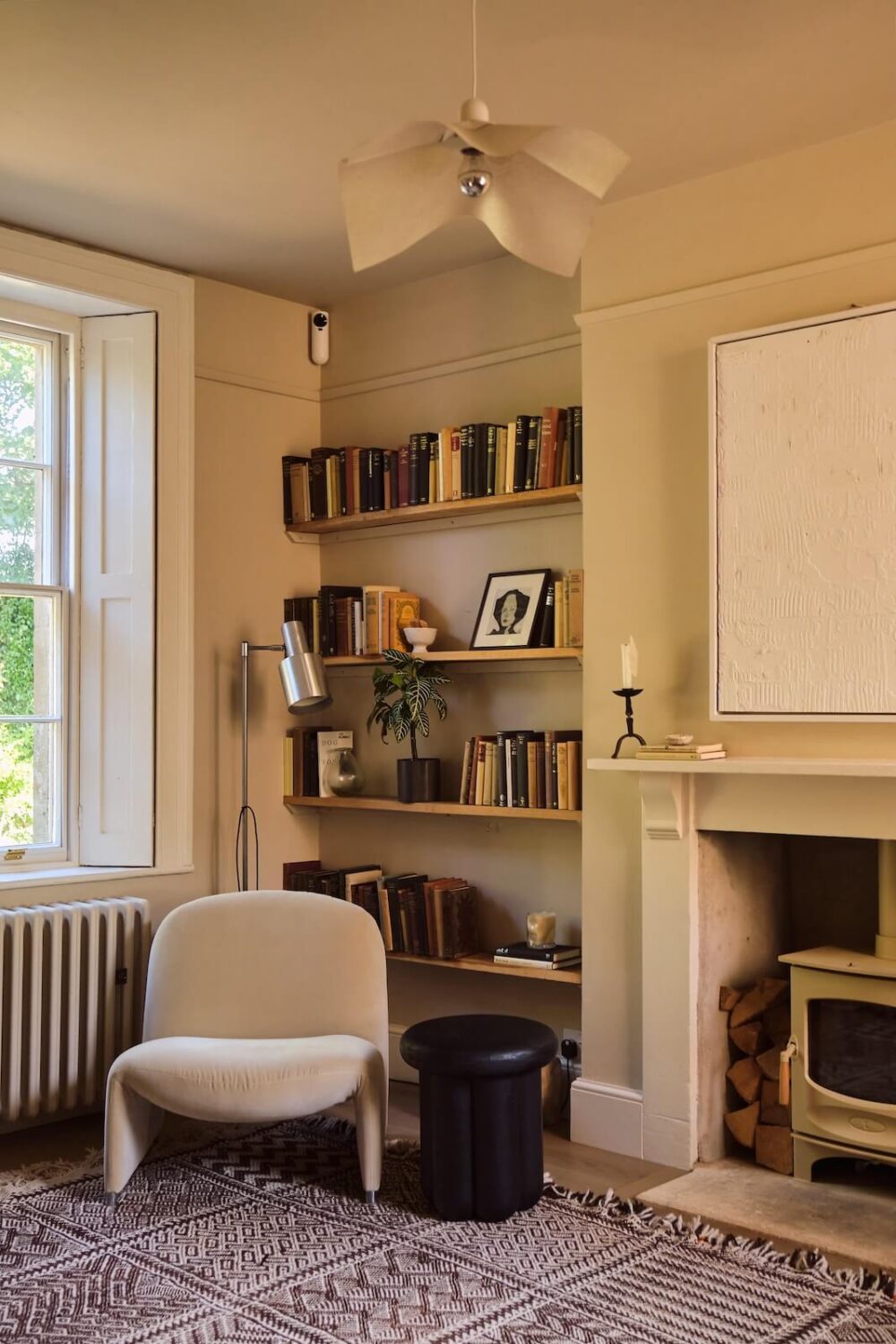 reading-spot-bookshelves-woodburner-nordroom