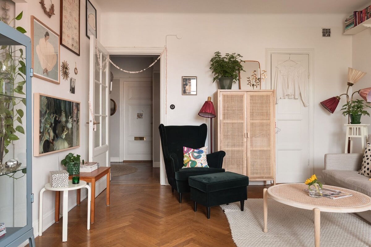 living-room-velvet-green-armchair-nordroom