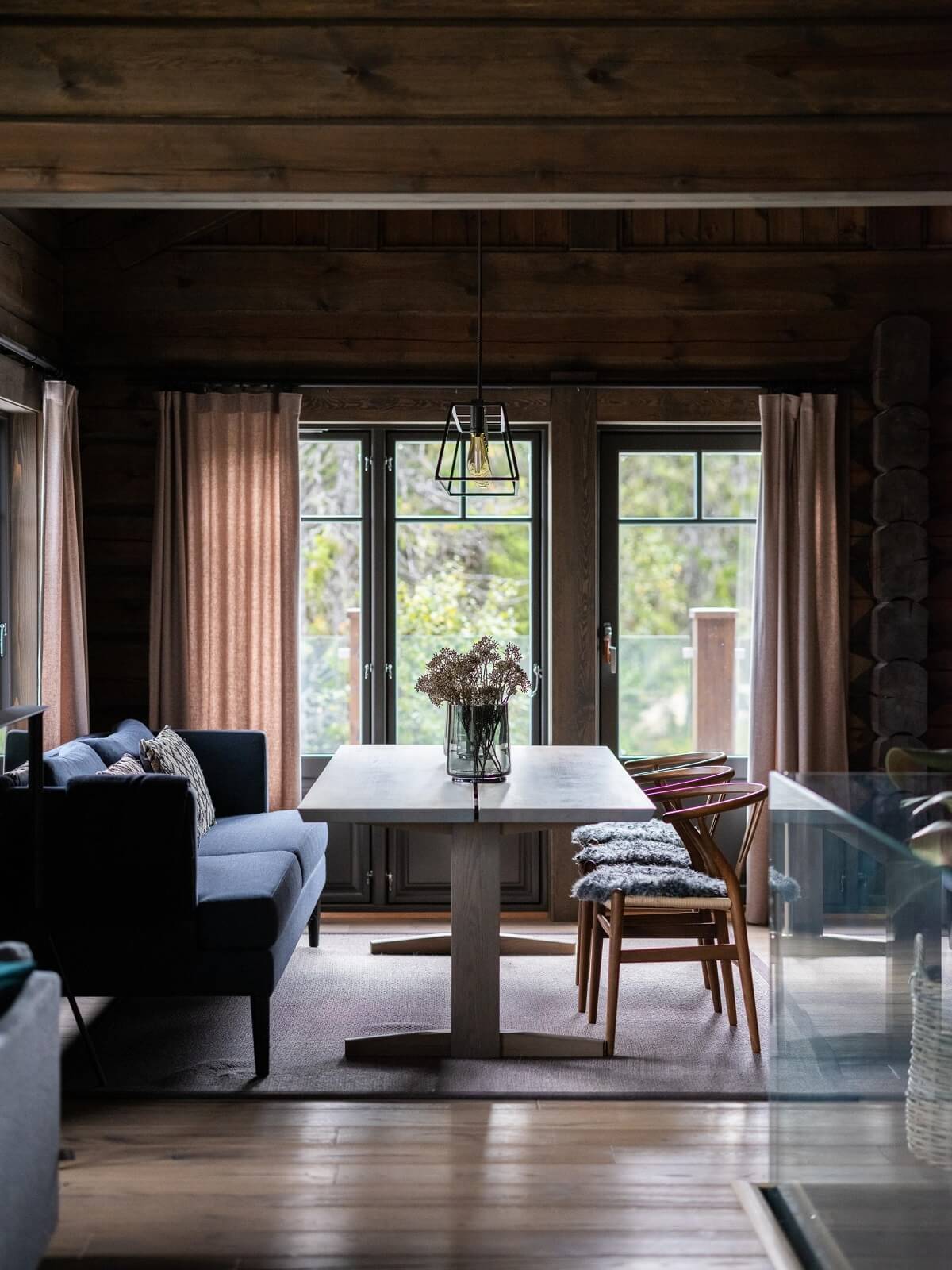 A Modern Rustic Log House in Sweden