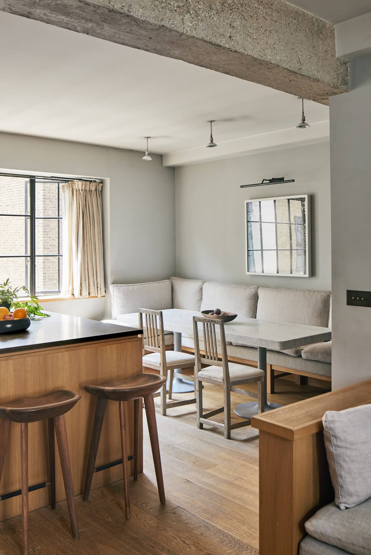 A Modern London Home with Custom Built Oak Furniture