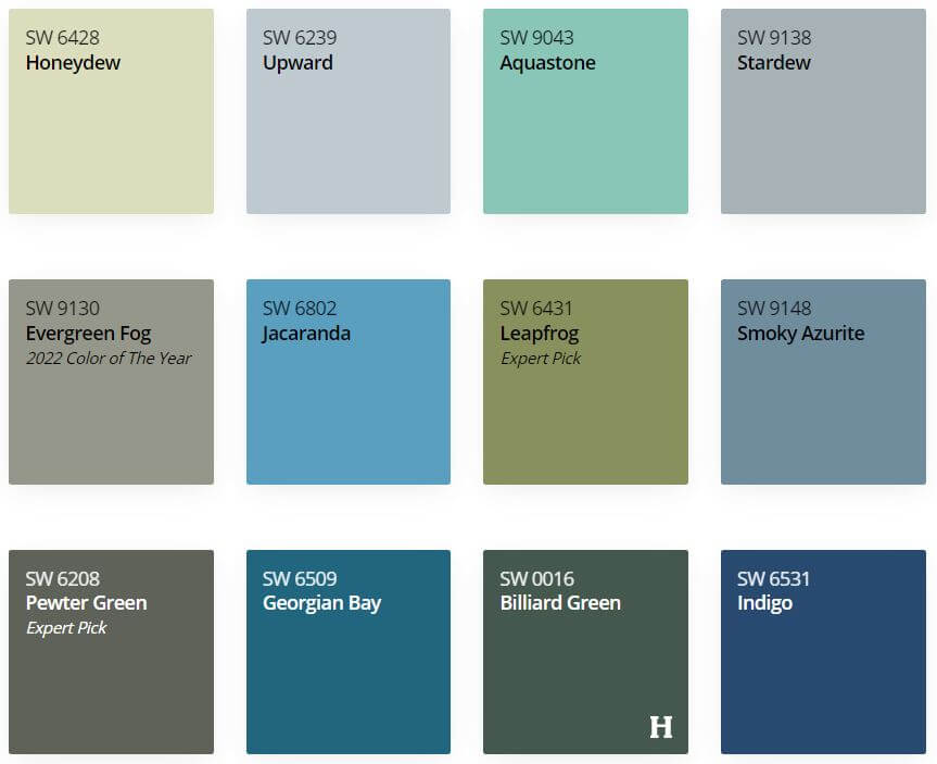 Sherwin williams blue colors discount