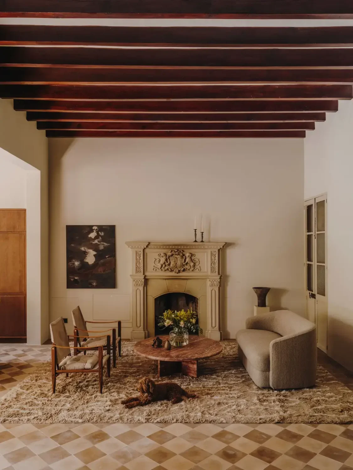 sitting-room-original-floor-tiles-exposed-wooden-beams-nordroom