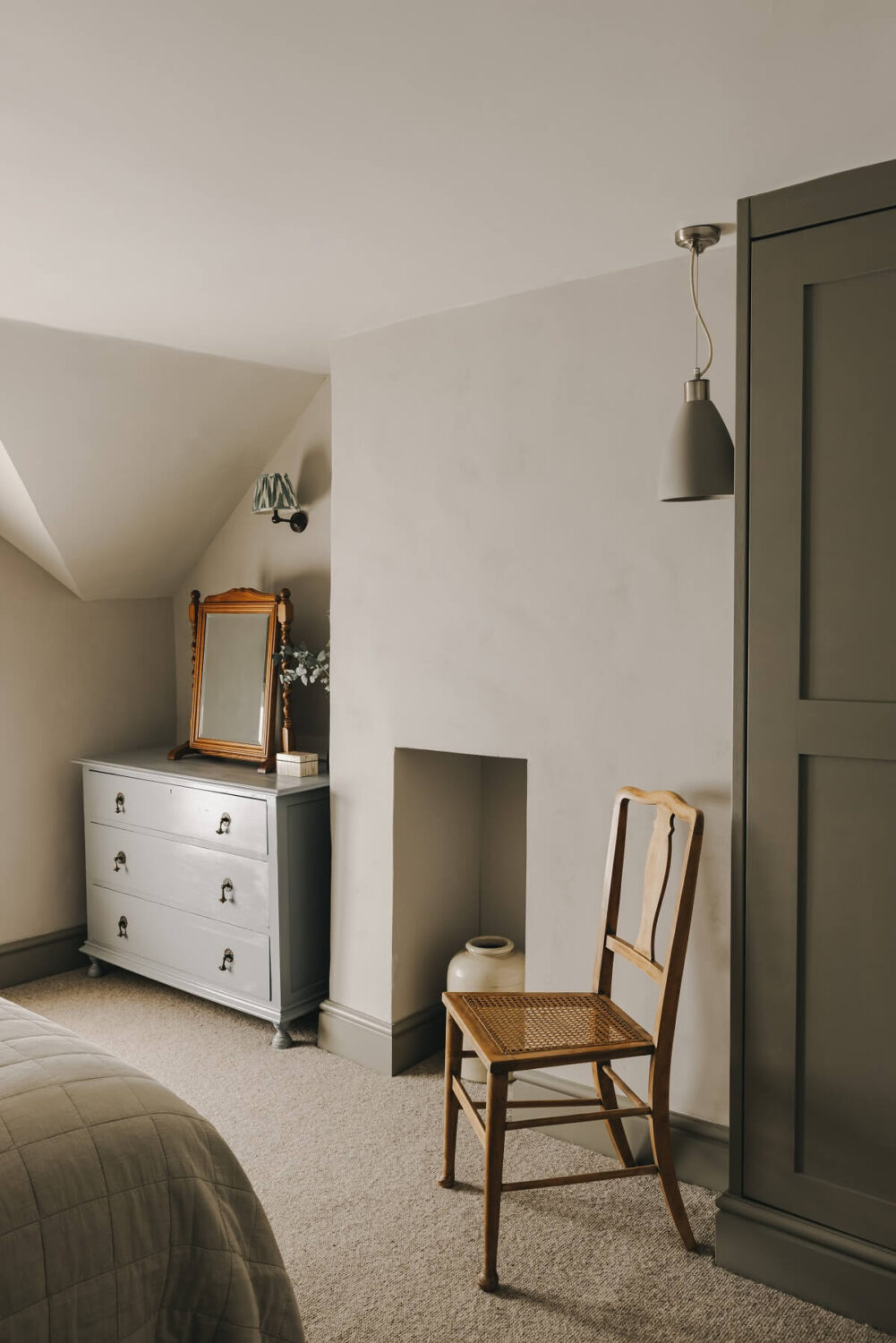 bedroom-slanted-ceiling-gray-accents