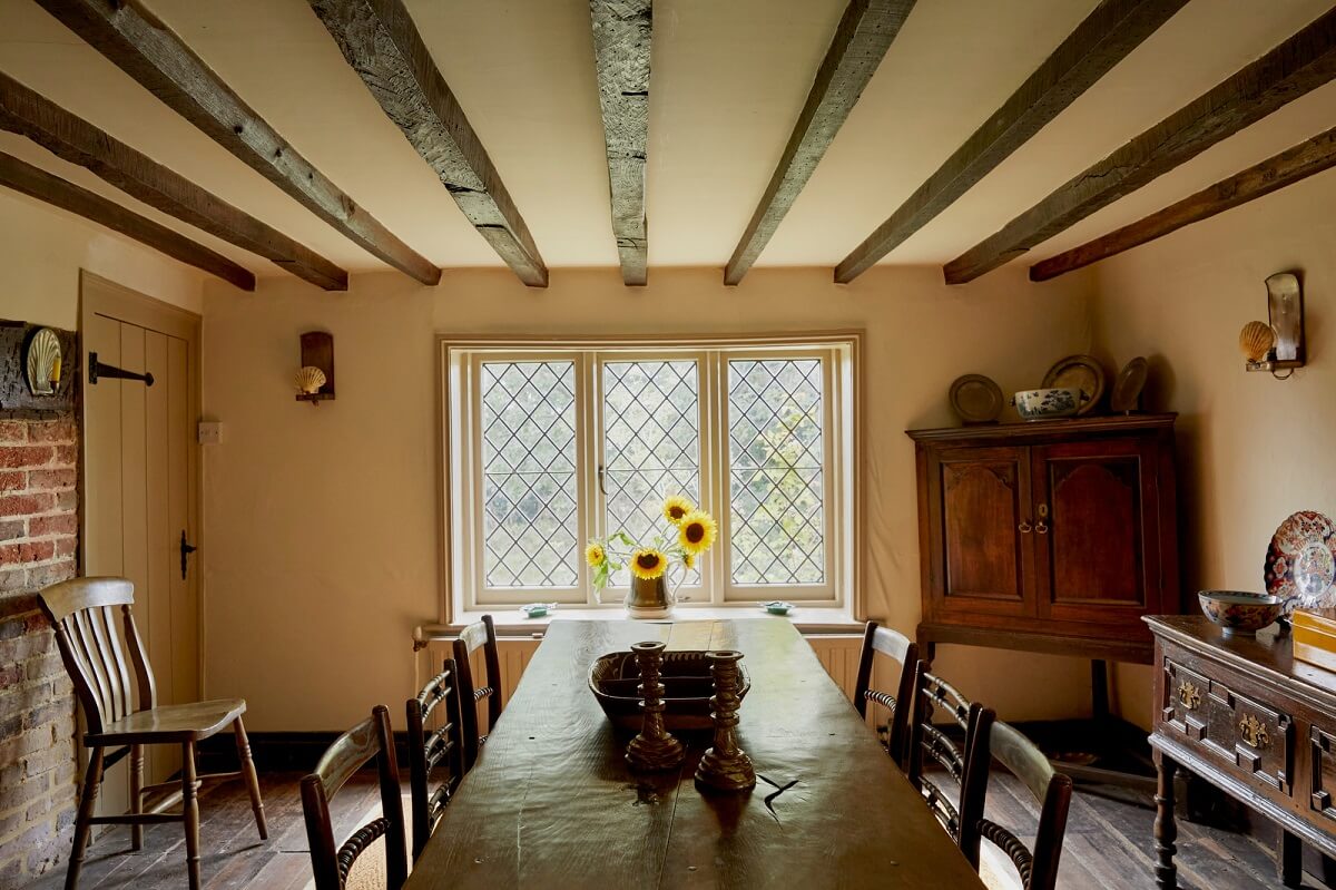 cottage dining room antique dining table