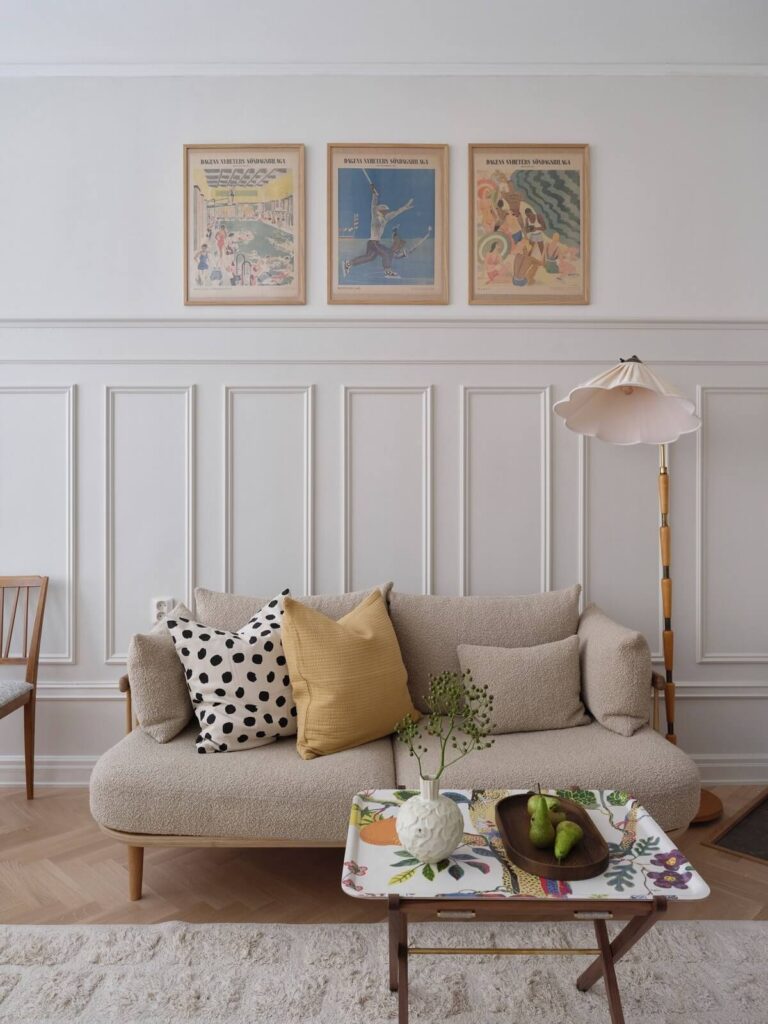View of A Light Scandinavian Apartment with Classic Touches - The Nordroom