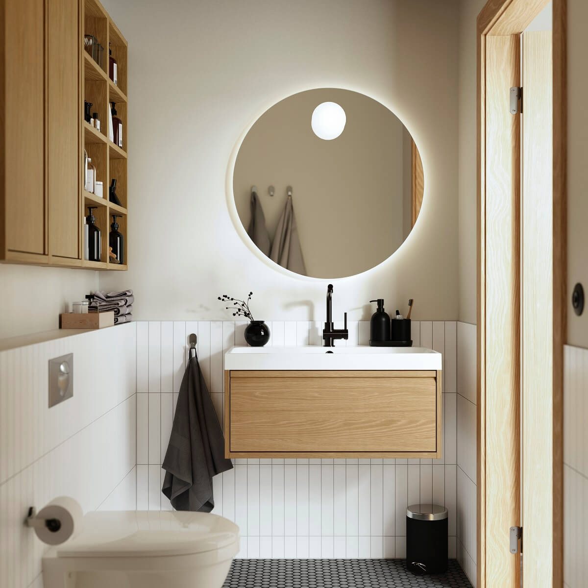 Styling with textiles in the bathroom - IKEA