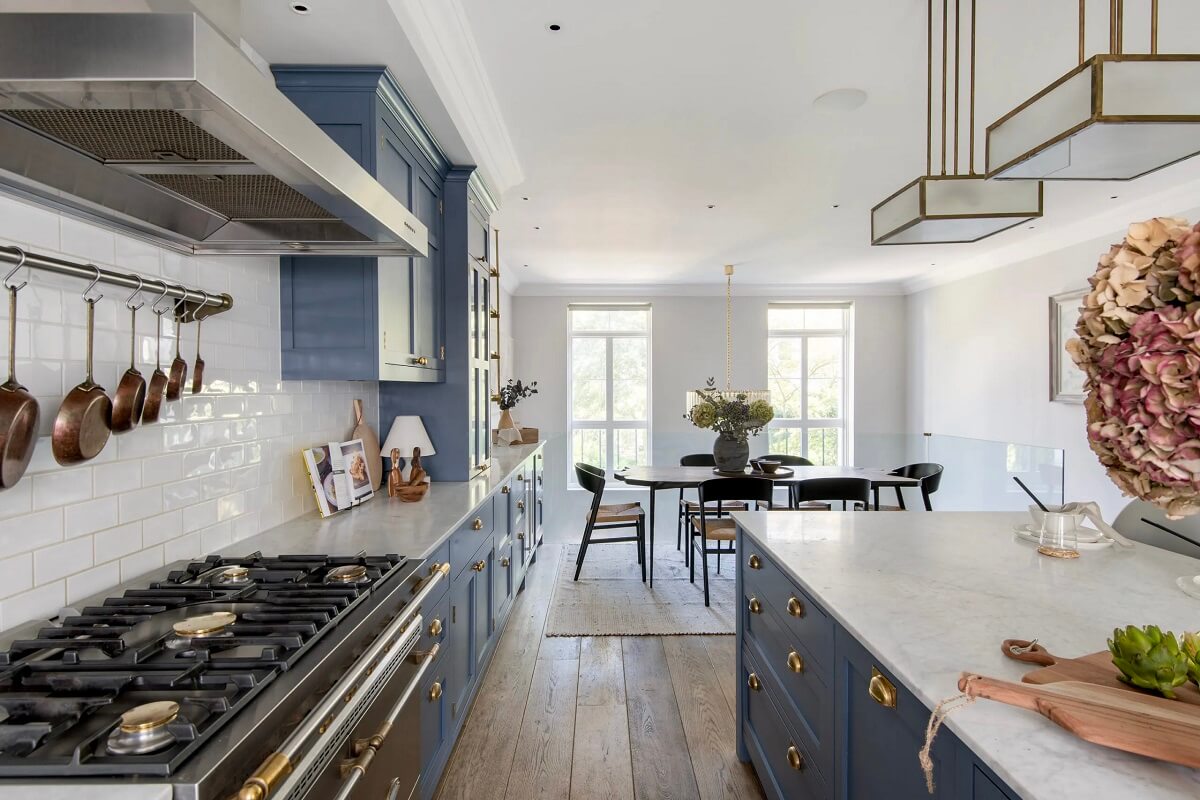 blue-kitchen-with-island-wooden-floor-nordroom