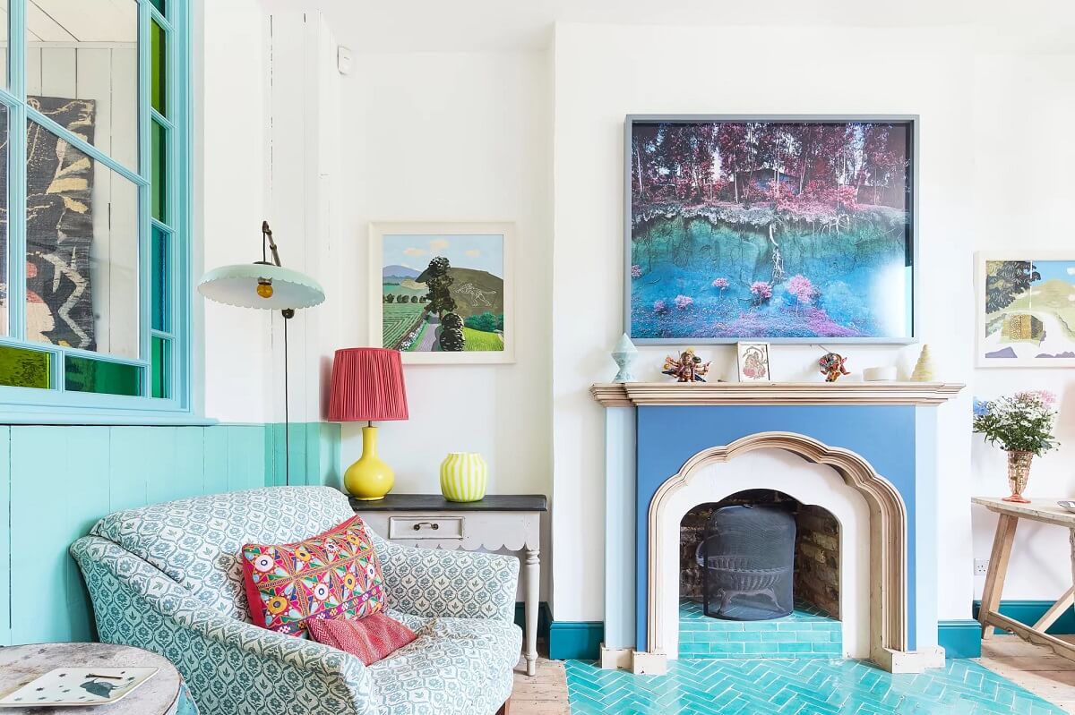 colorful sitting room