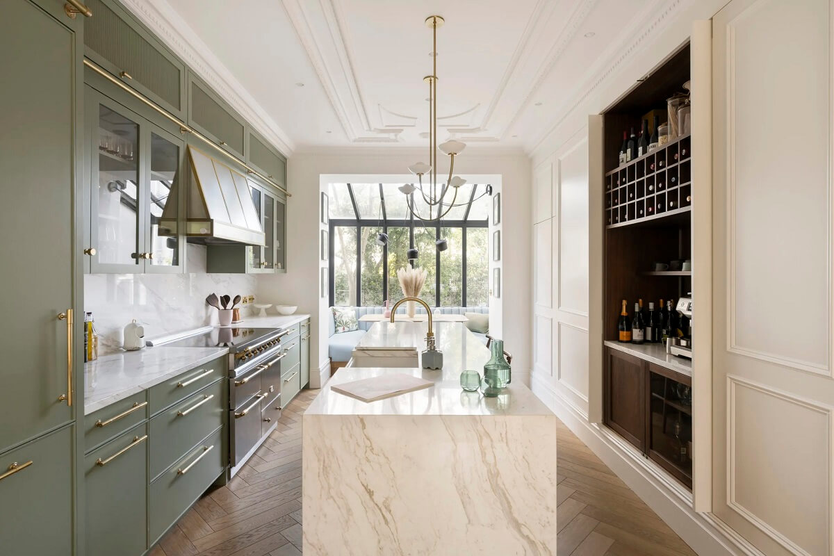 kitchen-gray-cabinets-island-notting-hill-apartment-nordroom