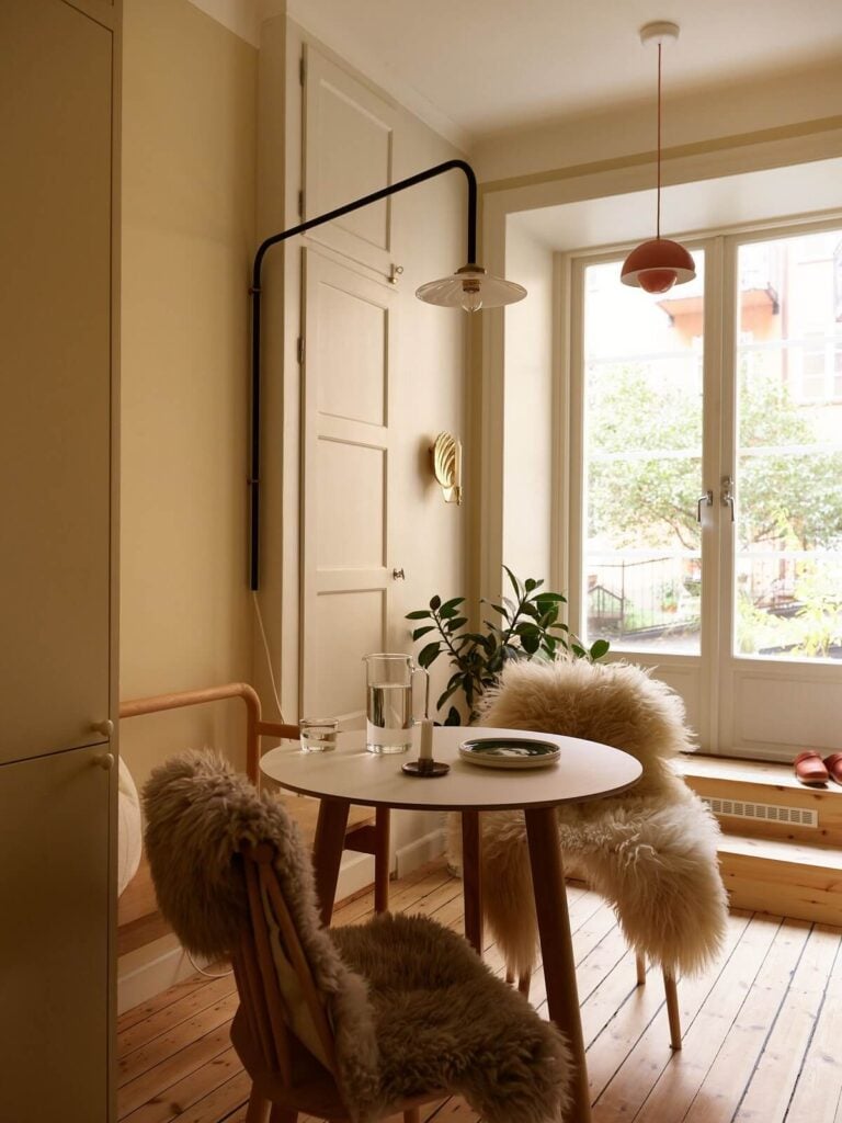 small kitchen table wooden floor