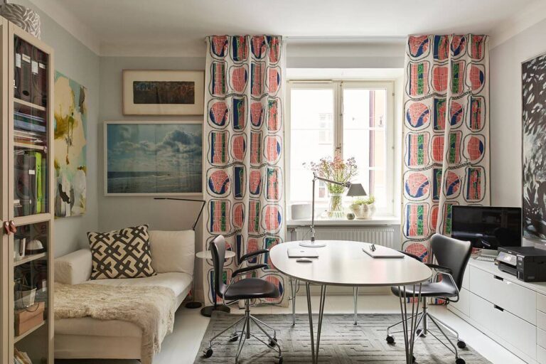 Illustration of Whimsical Scandinavian Apartment Decor For Mental Stimulation