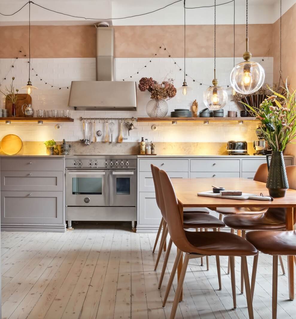 A Swedish Apartment with a Lovely Kitchen