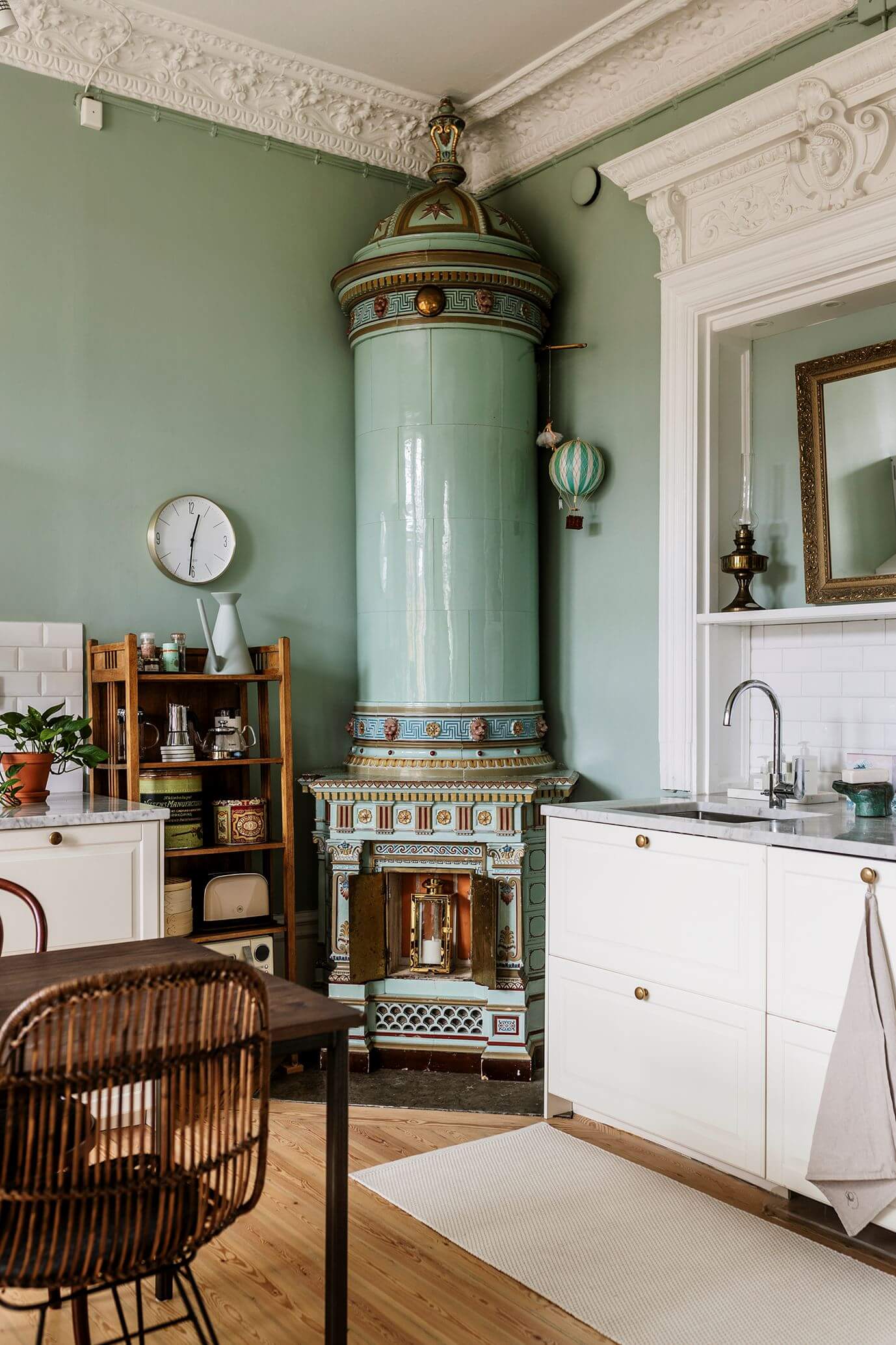 Stunning Fireplaces in a Historic Stockholm Apartment