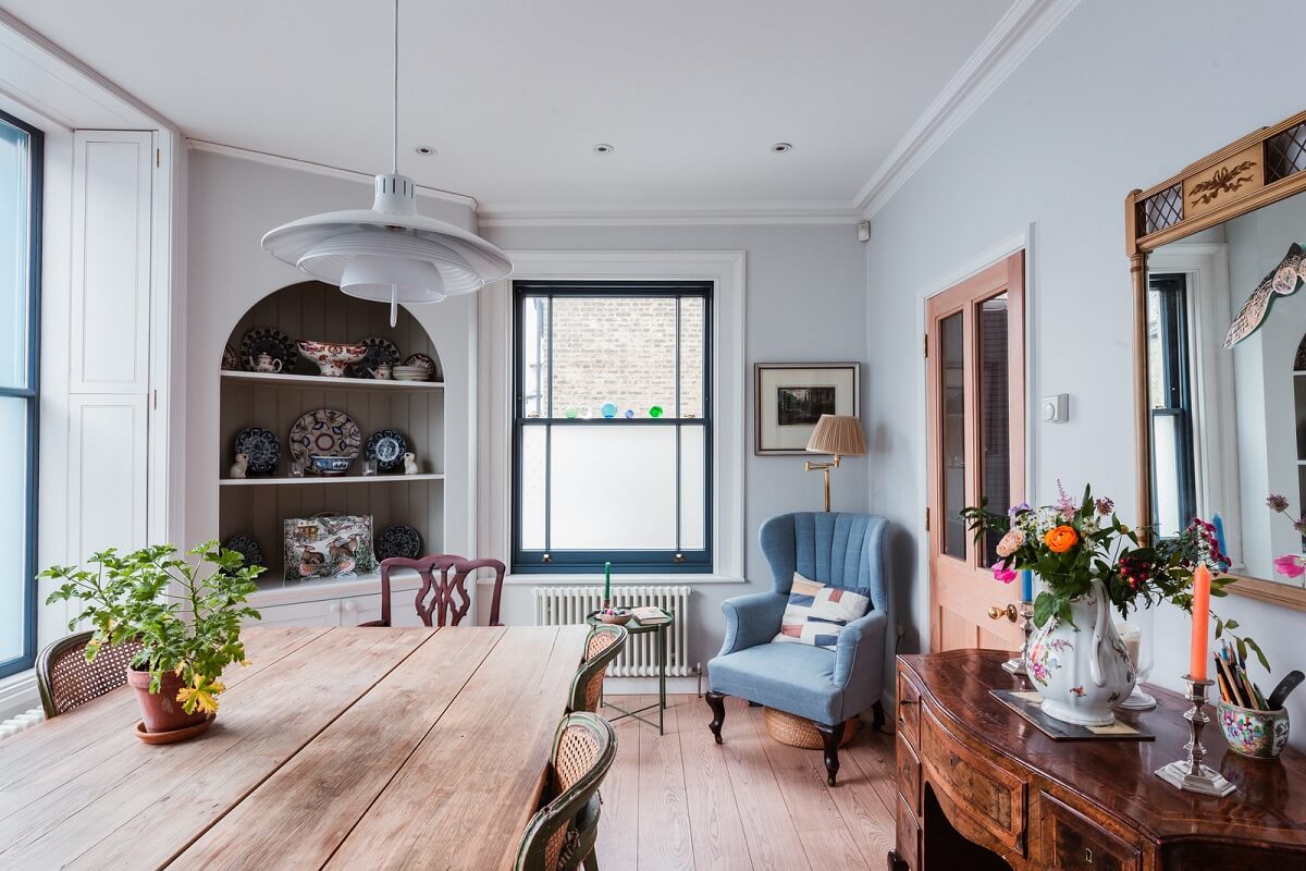 A Home with Cottage Interiors in a Former Cambridge Shop