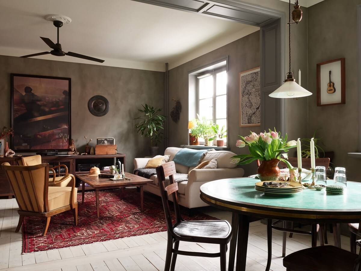Cozy Vintage Style in a Swedish 1920s Apartment