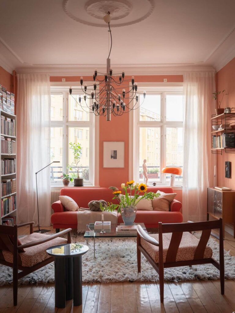 View of Cozy Textures In A Vintage Apartment in Stockholm - The Nordroom