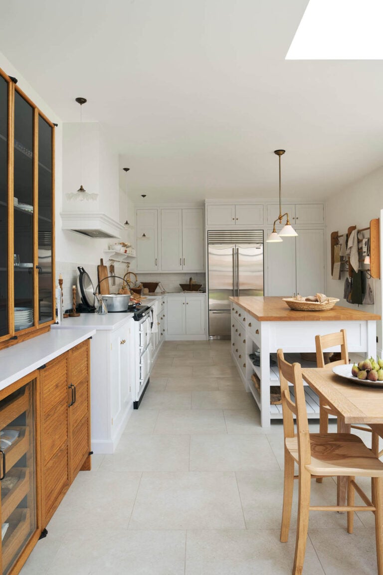 A Stylish White deVOL Kitchen in an Edwardian House