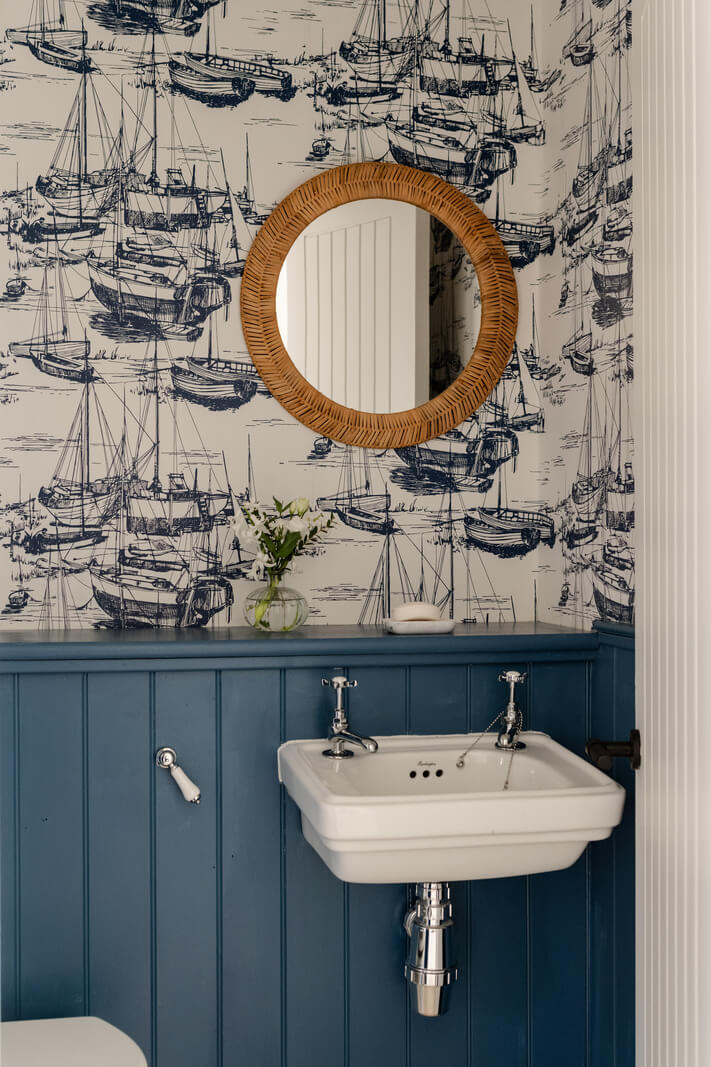 powder room wallpaper