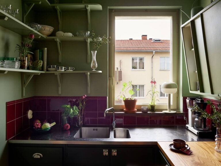 Revisiting a Small Green and Pink Midcentury Apartment - The Nordroom