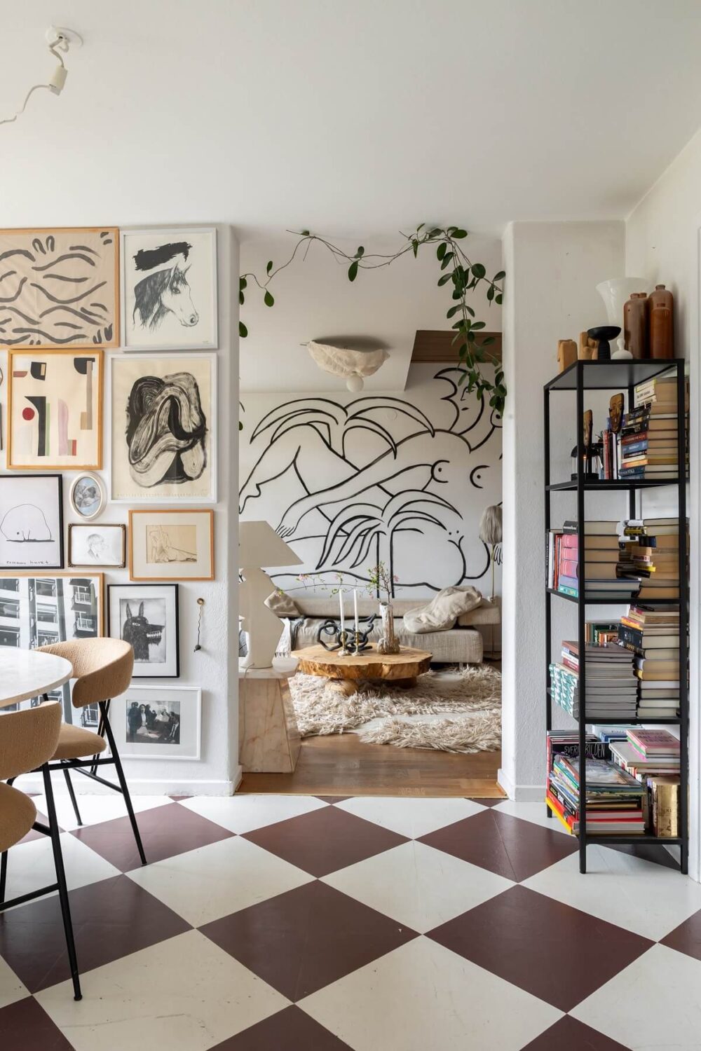 view into living room