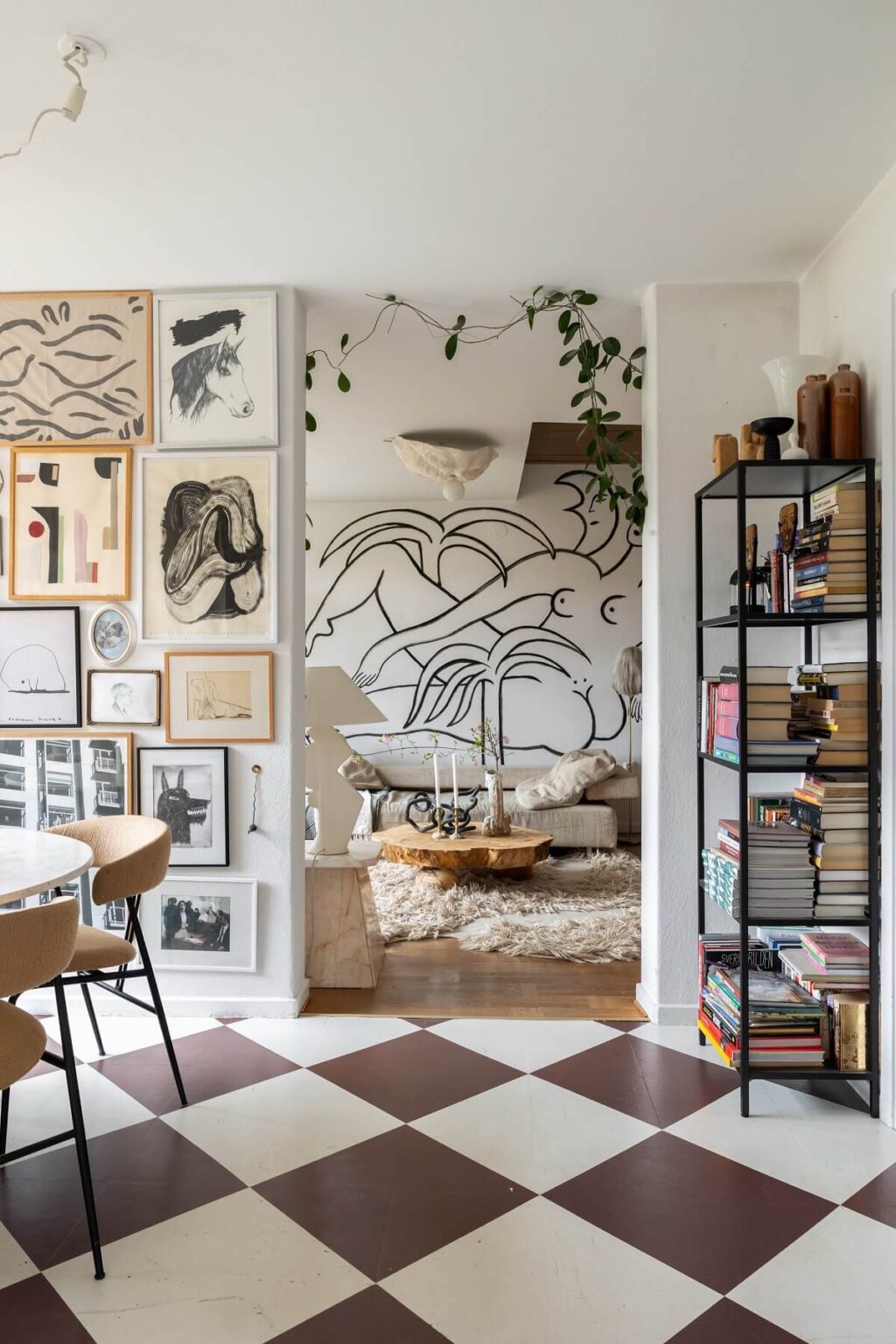 A Swedish Family House with Wall Murals and Art - The Nordroom