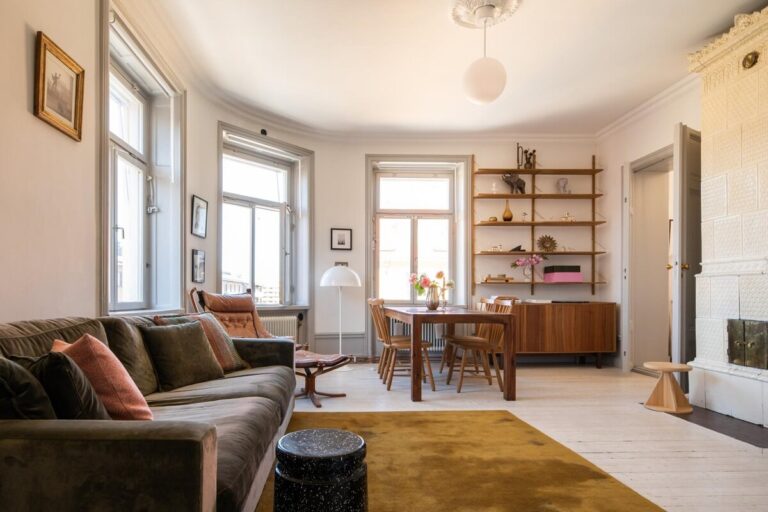Image showcasing A Corner Apartment with an Industrial Style Kitchen - The Nordroom