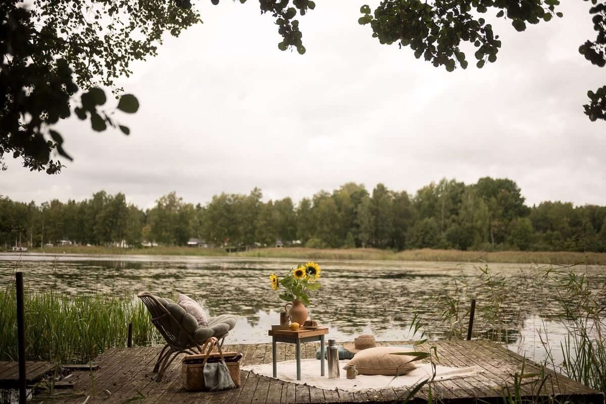garden view traditional wooden summer cottage sweden nordroom