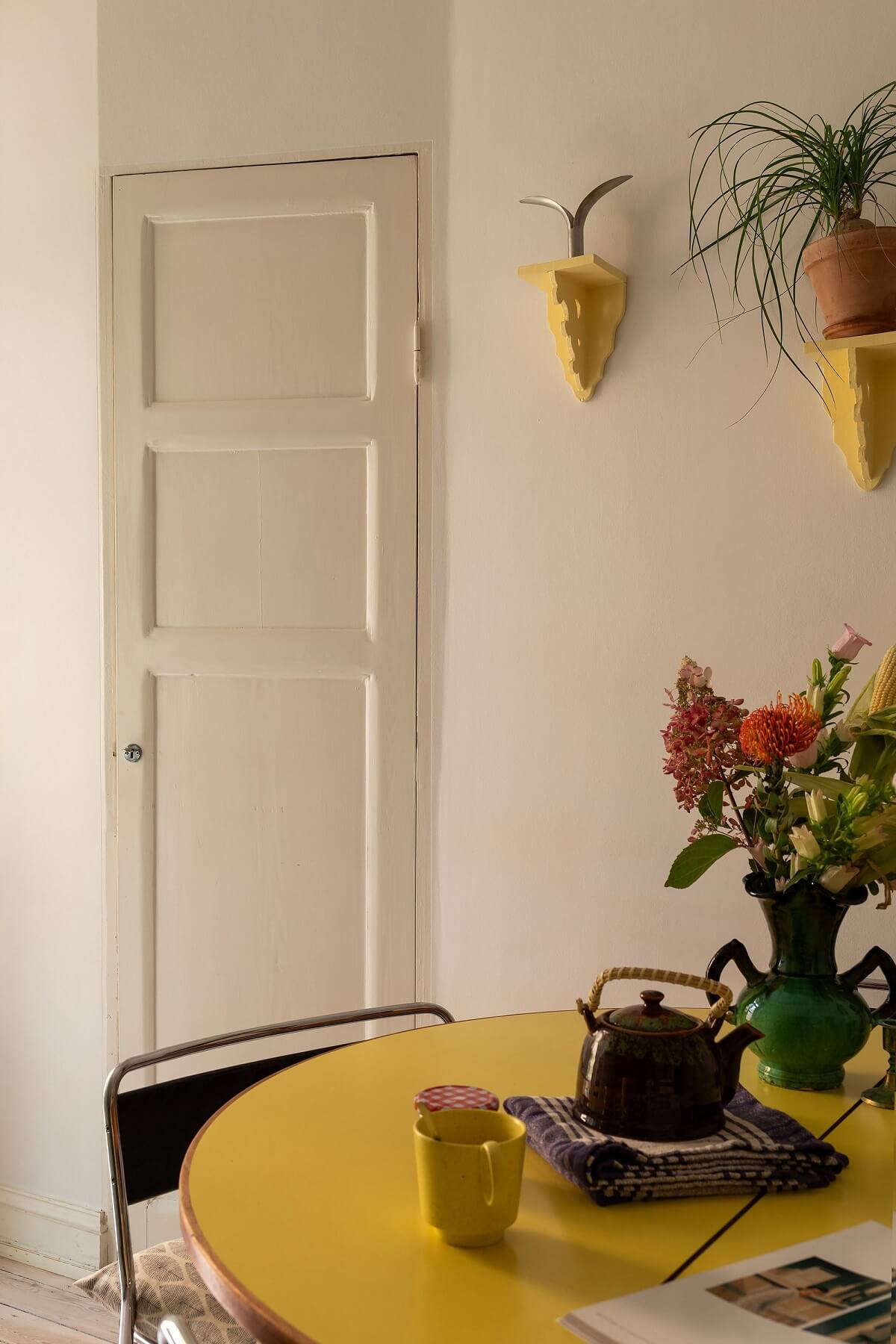 A Swedish Apartment with a Yellow Kitchen - The Nordroom